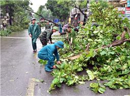 LLVT tỉnh Bắc Ninh tích cực tham gia khắc phục hậu quả của bão Yagi
